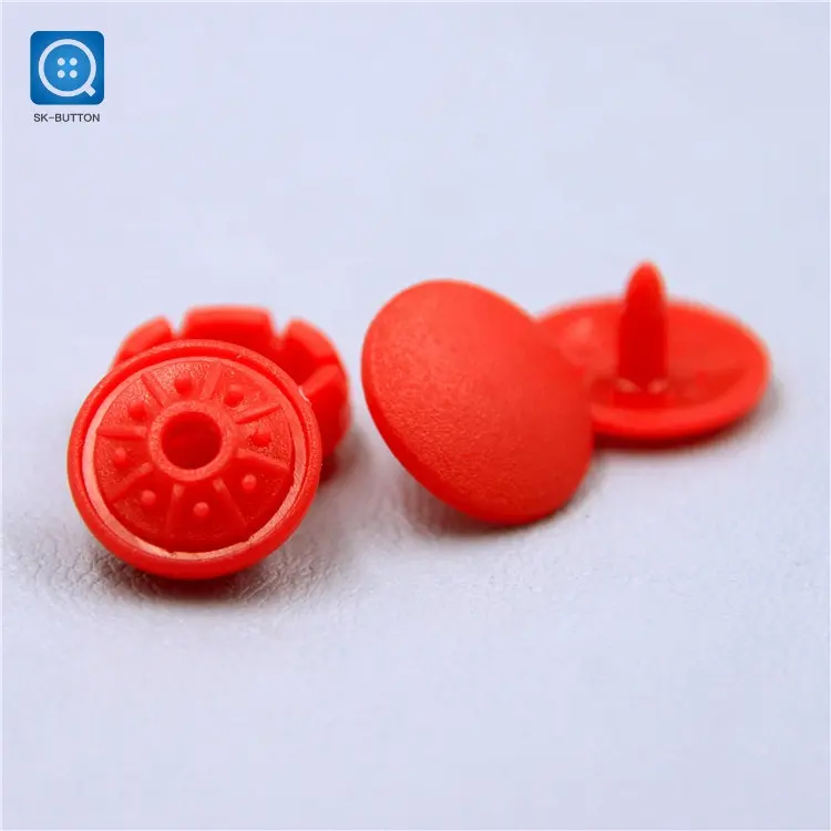 custom logo POM red Colorful Plastic Snap Button Fasteners Press Stud Button