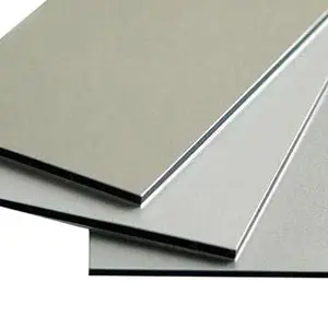 Sertifikat ISO lembar kayu cladding logam, panel aluminium, interior dinding dekoratif aluminium komposit panel