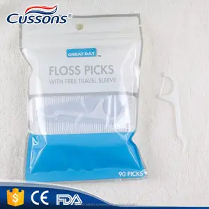 el FDA de calidad superior de las selecciones de la seda dental aprobó la manija de las CADERAS del hilo de rosca de la envoltur