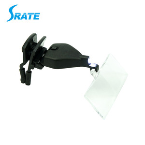 Clip on lente di ingrandimento per pidocchi che trovano nei capelli con LED e tre lenti - Product Image 3