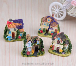 Simulation Villa Petite <span class=keywords><strong>Maison</strong></span>, Écologie <span class=keywords><strong>Du</strong></span> Paysage Bouteille BRICOLAGE Résine Ornements - Product Image 1