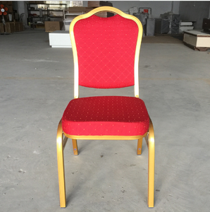 <strong>Red</strong> Stainless Steel Tube Fabric <strong>Dining</strong> Banquet <strong>Chair</strong> for Wedding Party Events Outdoor &amp; Home Office Use - Product Image 1