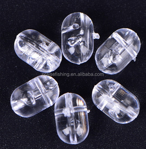 Perles pivotantes transparentes de type T, 4.7x6mm/5x8mm, pierres de plate-forme flottantes, accessoire de pêche à la carpe - Product Image 2