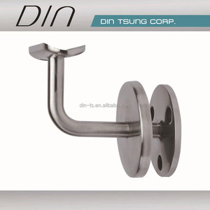Stainless Steel <b>Wall</b> <b>Mount</b> Bracket for Stair <b>Railings</b> Minimalist Design Rust Resistant - Product Image 1