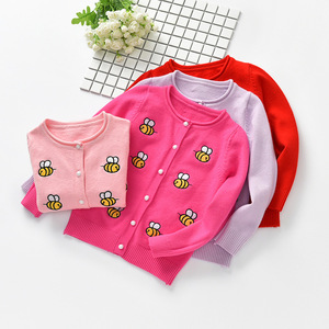 Ape del bambino del fumetto delle ragazze del ricamo cardigan bambini maglione di natale di modo di modello per i bambini - Product Image 5