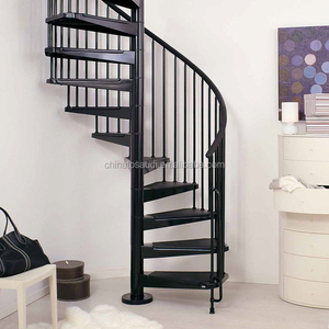 ในร่มสแตนเลสราวบันไดแก้วเกลียวบันได - Product Image 3