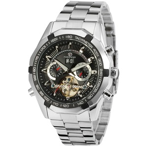 Forsining — montre automatique en acier inoxydable pour hommes, marque de luxe, couleur or, vente en gros, chinoise - Product Image 4