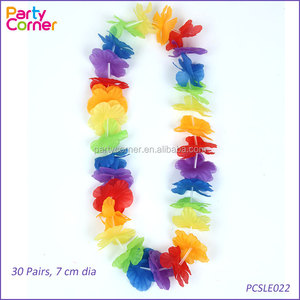 Rifornimenti del partito beach copricapo Luau Hawaiano <span class=keywords><strong>Hawaii</strong></span> Beach Pool <span class=keywords><strong>Party</strong></span> di Favore Arcobaleno del Collo del Fiore Leis - Product Image 2