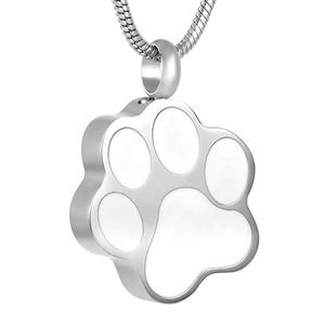 IJD8451 Hewan Peliharaan Kucing Anjing Paw Cetak Kremasi Perhiasan untuk Abu Wearable Guci Kalung Kenang-kenangan Peringatan Liontin untuk Wanita Pria - Product Image 2