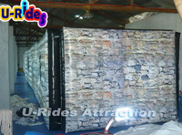 Harga pabrik disesuaikan desain unik paintball bunker dinding paintball arena untuk permainan