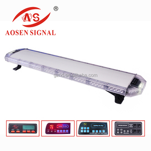 Federal Signal Ambre Flash D'application de la Loi En Aluminium Cas De Voiture Strobe Led Lumière Bar - Product Image 2