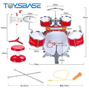 Batería Eléctrica Educativa de Juguete Instrumento <span class=keywords><strong>Musical</strong></span> de Jazz de Plástico para Niños - Product Image 5