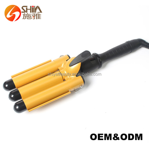 Funko — fer à friser en céramique à Triple boucles, Machine de beauté et de soins personnels, pour onduler les cheveux, nouveau Design magique, Lcd, 100 - Product Image 4