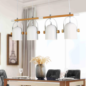 Moderne en bois titulaire lustre <span class=keywords><strong>3</strong></span> lumières lampes suspendues en fer - Product Image 6