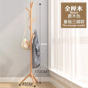 Assessed Supplier <strong>Coat</strong> Hanger <strong>Stand</strong>, Hotselling High Quality <strong>Wooden</strong> <strong>Coat</strong> Rack - Product Image 2