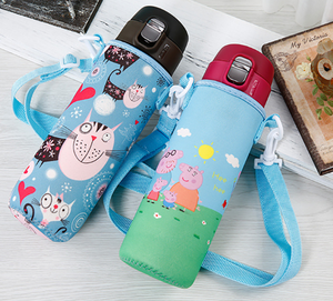 Custom Neoprene Insulated Hot <strong>Water</strong> <strong>Bottle</strong> Thermal <strong>Carry</strong> Holder Cooler Bag with a Adjustive Shoulder <strong>Strap</strong> <strong>for</strong> Kids - Product Image 2