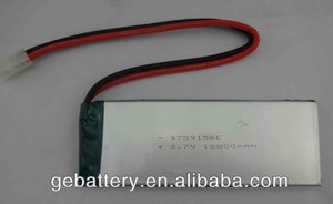 3.7 V 10ah batterie de puissance 9759156 lithium polymère batterie - Product Image 1