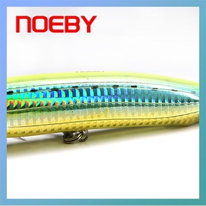 Plastica galleggiante trolling splash grande gioco del pescatore rotola lampeggia esche da pesca popper - Product Image 3