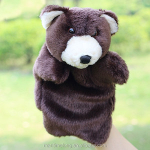 Delicate Baby Child Zoo Bear Shape Hand Puppet Glove Puppet Finger Finger Puppet <strong>Sack</strong> Plush Toy - Product Image 1