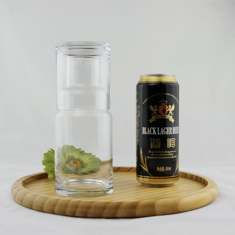 Mouth Blown Bedside Glass Water Carafe/Glass Water Jug Set.