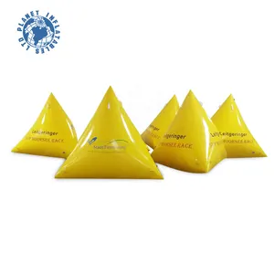 水竞赛漂浮充气黄色标记浮标水标记浮标用于铁人三项