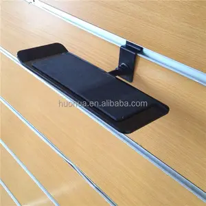 huohua wholesale top quality ABS plastic slat wall retail store shoe rack display