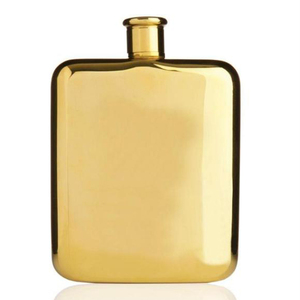 Haute qualité Style classique couleur or en acier inoxydable liqueur alcool flacon carré bouteille de <span class=keywords><strong>vin</strong></span> flacon de hanche - Product Image 3