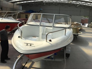 Pequeña Lancha Abierta de <span class=keywords><strong>Pesca</strong></span> de Fibra de Vidrio de 20 pies con Motor Fuera de Borda - Product Image 2