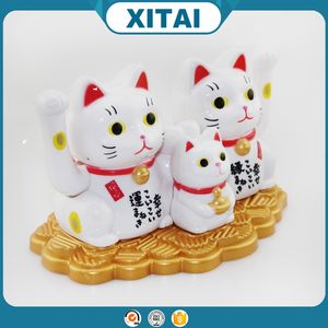 XITAI Tres gatos fortuna suerte movimiento solar decoración de coches accesorios - Product Image 5