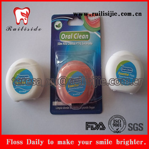 Ronde soie dentaire glide fil 50 m aloe vera saveur abrasif soie dentaire - Product Image 1
