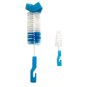 PP Soft Baby Bottle And Nipple Clean Brush Set Withe Sponge Head