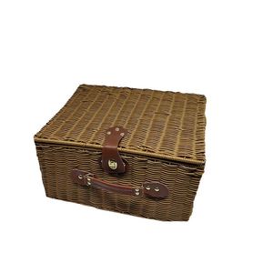 <span class=keywords><strong>Cesta</strong></span> de Picnic de Mimbre para 4 Personas <span class=keywords><strong>con</strong></span> <span class=keywords><strong>Tapa</strong></span>, <span class=keywords><strong>Cesta</strong></span> de Mimbre <span class=keywords><strong>Natural</strong></span> Hecha a Mano y Lavable para Acampar al Aire Libre - Product Image 6