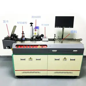 Automático inteligente RFID Tarjeta de lectura y escritura CO2 Radio-frecuencia máquina de grabado láser