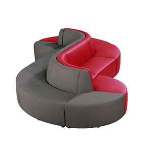 आधुनिक नारंगी अमाल्फी चमड़ा एस आकार सोफे - Product Image 3