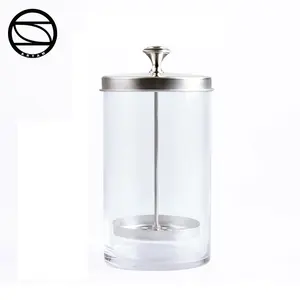 Professionnel manucure désinfection pot nail art outils en verre jar stérilisateur