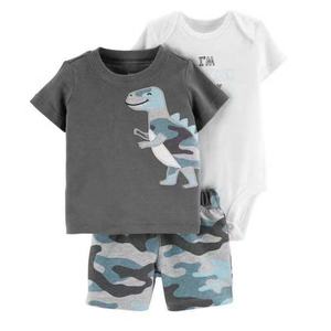 Ensemble <span class=keywords><strong>cadeau</strong></span> 3 pièces avec pantalon et t-shirt pour bébé, vêtements confortables et mignons pour nouveau-né - Product Image 4