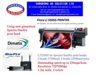 Impresora de Solvente Flora con Cabezales de Impresión Spectra Starfire LJ320SG