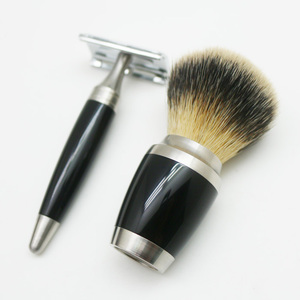 JDK – brosse de rasage en acier inoxydable, marque privée de luxe, brosse de barbier, outil de toilettage pour hommes - Product Image 4