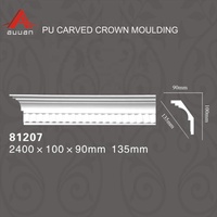 Polyuréthane Pop Mousse Corniches Cadre Moulage Faux Plafond Moulage pour la Conception De Maison