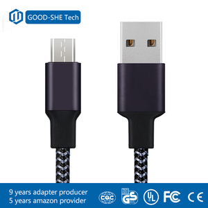 <span class=keywords><strong>Amazon</strong></span> Venta Caliente 5 V 2.4A de Nylon Trenzado <span class=keywords><strong>Micro</strong></span> <span class=keywords><strong>USB</strong></span> <span class=keywords><strong>Cable</strong></span> de Carga Hechos en China - Product Image 2