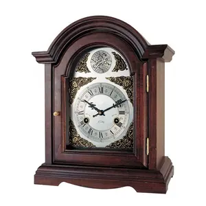 creative high quality new arrival mechanical electronic table wooden desk clock