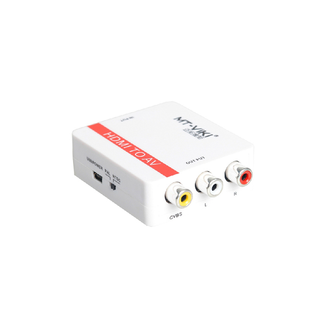 Mini Plastic 1080P HDMI to AV RCA Converter