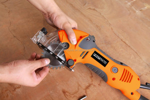 Mini <span class=keywords><strong>scie</strong></span> <span class=keywords><strong>circulaire</strong></span> compacte pour le bois, 450W, 85mm, portable - Product Image 2