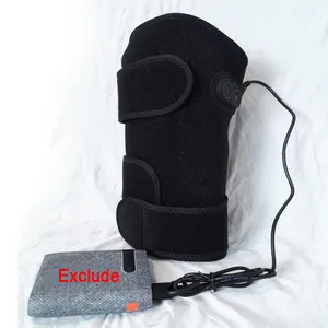 Professhomel eléctrico alivio del dolor de rodilla codo almohadilla artritis mano vibración calefacción calentador tratamiento masajeador portátil pie DC12V