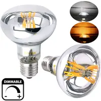 Dimmable R80 E27 LED Filament Spotlight Bulb 8 Wát Trắng Ấm 2700K 60 Watt Downlight Thay Thế R80 Vít LED Reflector Đèn