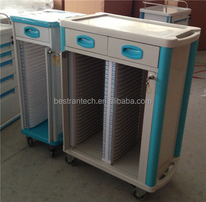 BT-CHY001 Rumah Sakit Murah ABS Perekam Pasien Ganda Gerobak Berkas Pemegang Bagan Pasien Ponsel dengan Harga Laci - Product Image 4