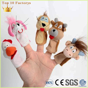 Niños Educación Lovely Girl Doll 5 Animal Fieltro Dedo Marioneta <span class=keywords><strong>de</strong></span> <span class=keywords><strong>mano</strong></span> para la venta - Product Image 4