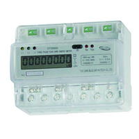 DTS8888 Meteran Remote Control Rel DIN Tiga Fase, Pengukur Daya Energi Listrik Wifi Nirkabel