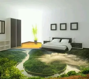 أحدث تصميم 3d النافثة للحبر بلاط سيراميك الحمام 3d الرؤية بلاط الأرضيات