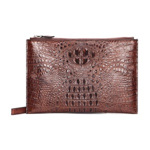 100% della fabbrica ha fatto genuino degli uomini in pelle di coccodrillo della pelle sacchetto di sera della frizione - Product Image 6